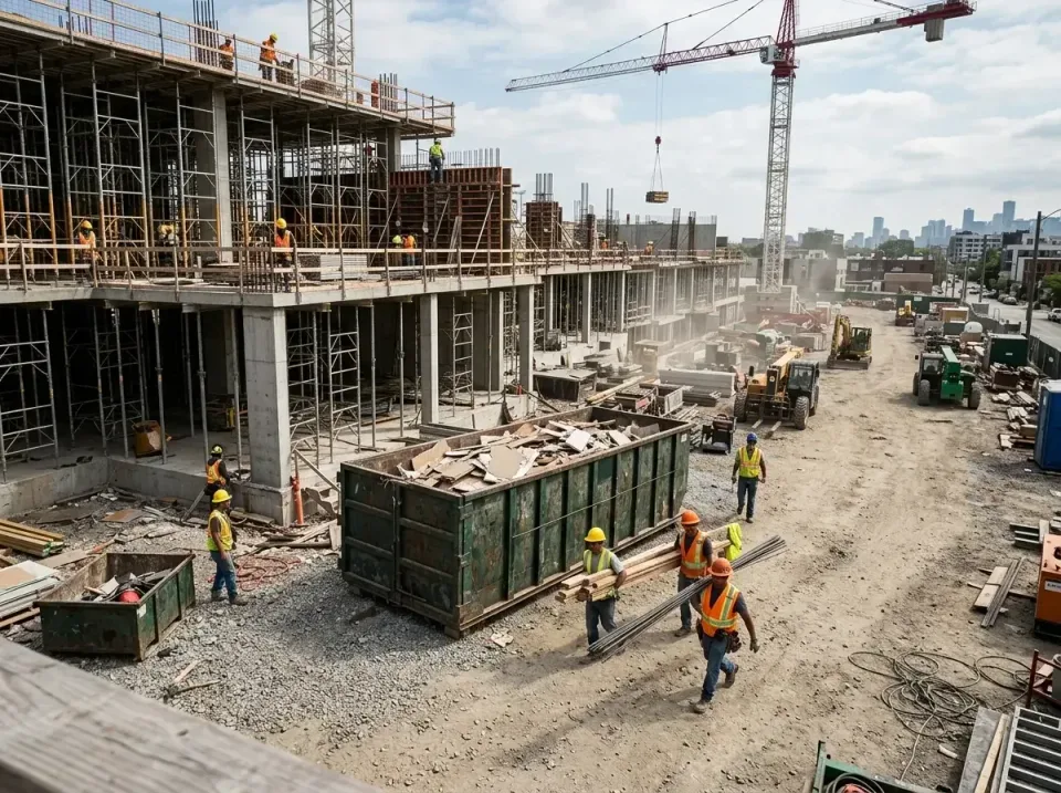 commercial-construction-site-w-002 — frequently asked questions, Low Cost Construction Dumpster Rental in Mahtomedi, MN